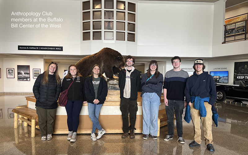 Anthropology Club members at the Buffalo Bill Center of the West