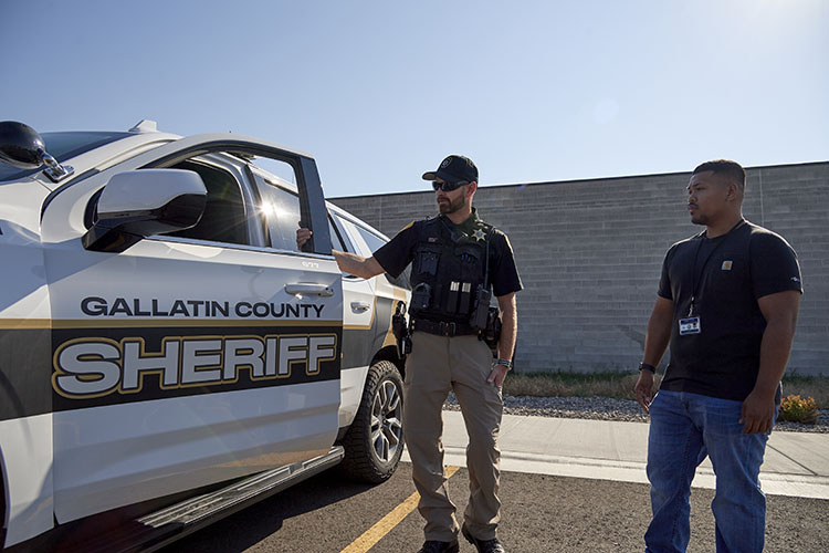 Student intern rides along with the Sheriff