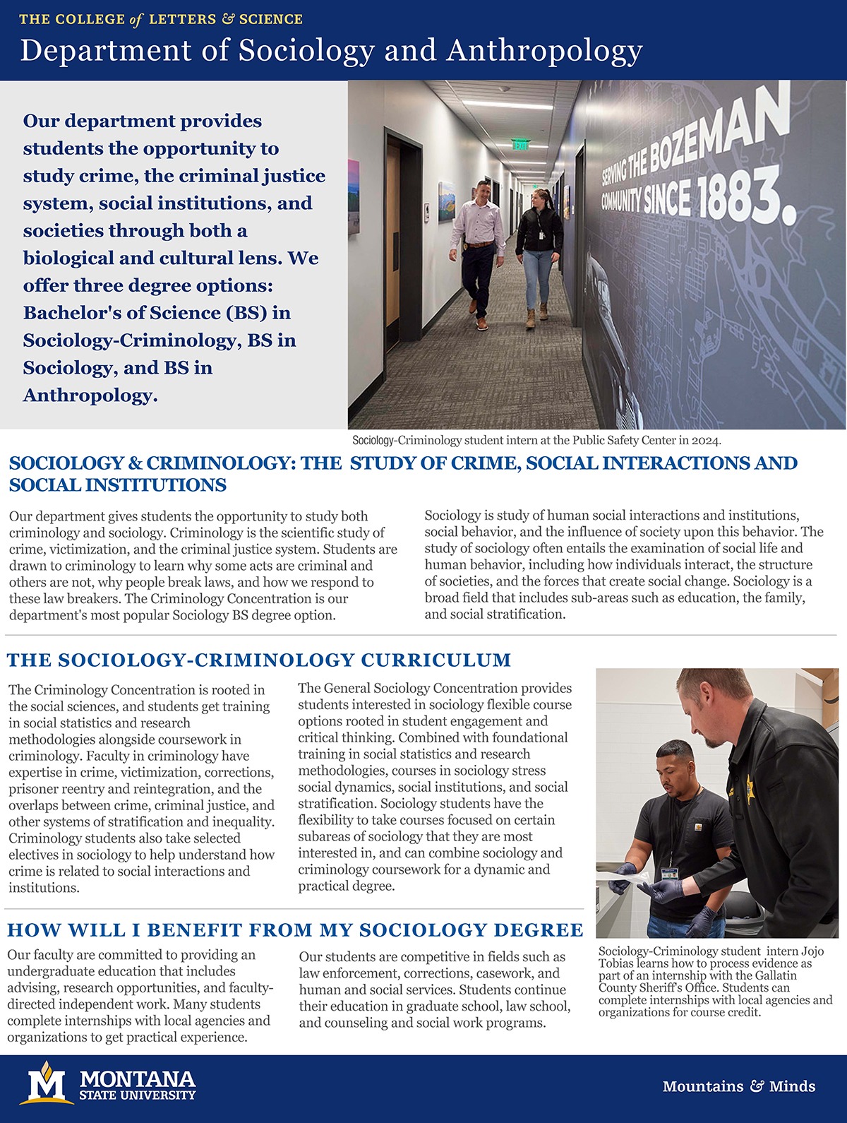 Cover of the Sociology Criminology Anthropology flyer